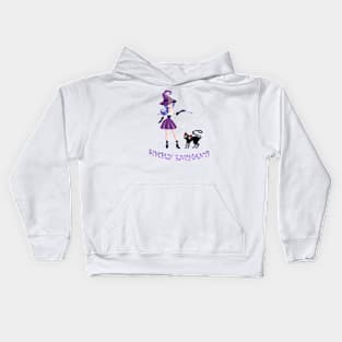 Simply Enchanted Witch and Cat Kids Hoodie